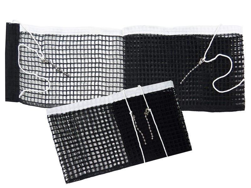 Comesee Ping Pong Nets Replacement, with Chain Tension Table Tennis Nets for Any Table 60 to 72 Inch, 2 Pack Black - Image 2